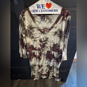 Tie-Dye V-Neck Women's dress